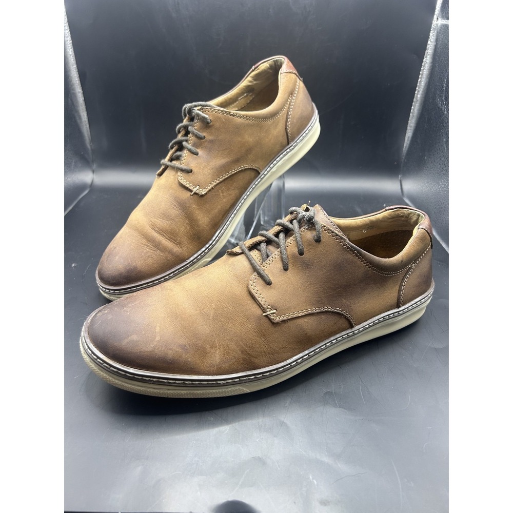 J&M men's dress shoes brown sheep skin size 10.5
